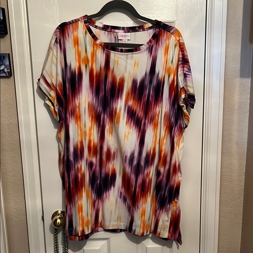 LuLaRoe Leah 3X Tie-Dye Women's tunic